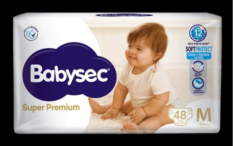 Pañales Babysec Super Premium - Talle M x48