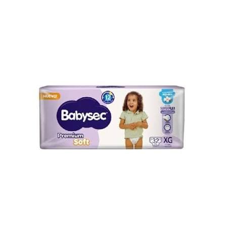 Pañales Babysec Premium Soft XG