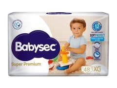 Pañales Babysec Super Premium - Talle XG x48