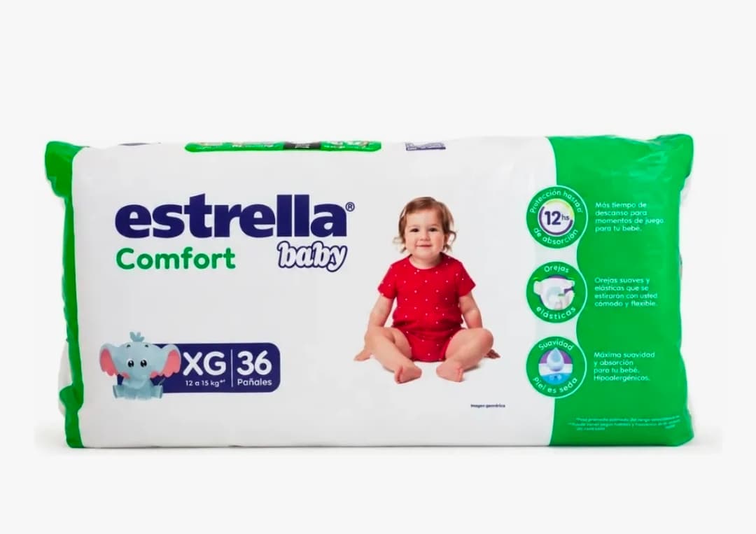 Pañal Estrella Confort - Talle XG X36