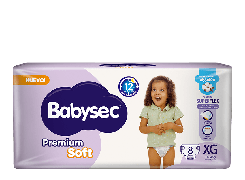 Pañales Babysec Premium Soft - Talle XG x32